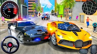 पुलिस कार चेस सिम्युलेटर 3D गेम - रियल कॉप कार्स ड्राइविंग सिम्युलेटर 2025 - एंड्रॉइड गेमप्ले screenshot 3