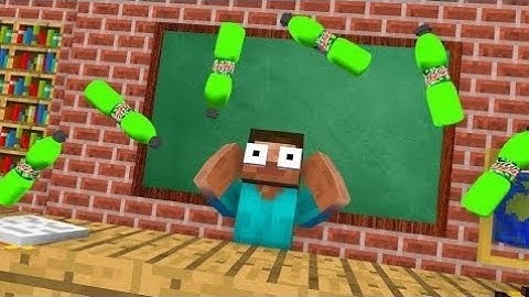 Monster School : Epic BOTTLE FLIP Challenge - Minecraft Animation (el video original con audio)