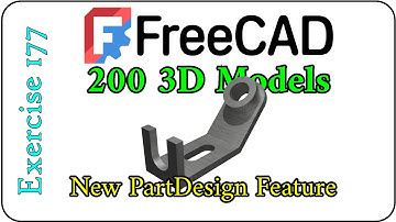 200 3D Models in FreeCAD: Exercise 177