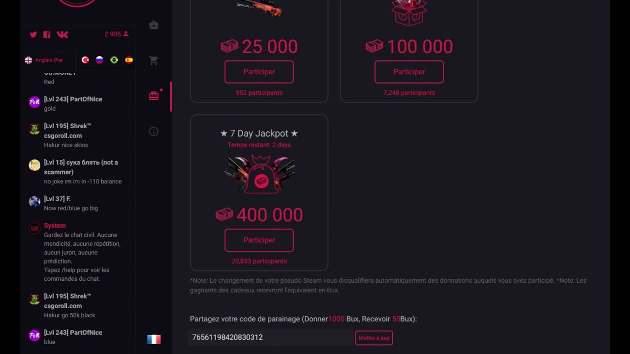 CSGO500 AFFILIATE CODE HACK 40 $