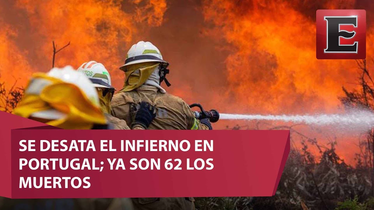 Al menos 62 muertos por intenso incendio en Portugal - YouTube