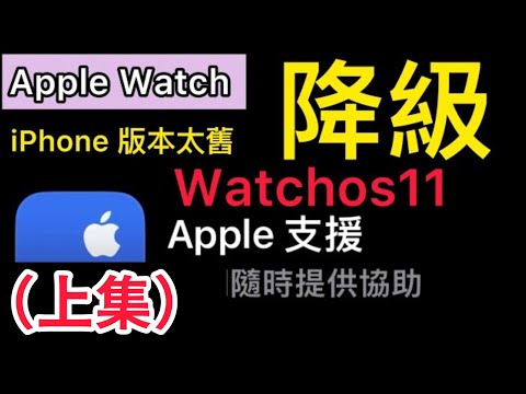 （上集）Apple Watch 降級 watchos11 iOS 18 iPhone 15 pro max Apple Watch Ultra 開發者模式 手機版本太舊 無法配對