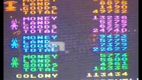 Smoking the computer in M.U.L.E. on the Atari 800 with Orange Gollumer - 6/28/2025