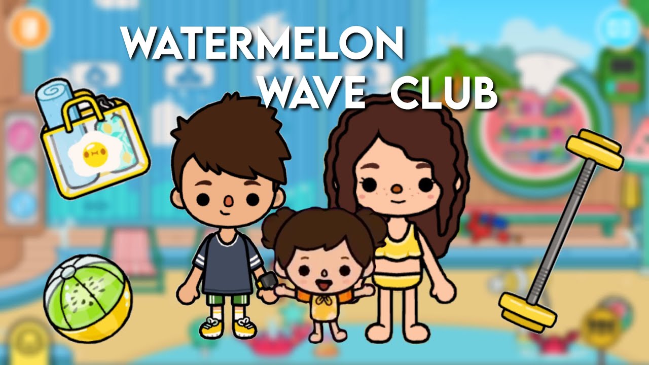 Family Day at the Watermelon Wave Club - Toca Life