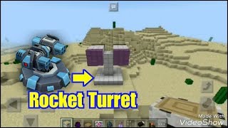 Cara membuat Rocket Turret/Rocket Launcher di Miecraft Pocket Edition. screenshot 5