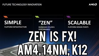 AMD Reveals Zen - The Return of FX CPUs, AM4 Socket, 14nm FinFet