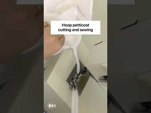 Hoop petticoat cutting and sewing