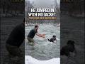 He Saw a Dog Drowning in a Freezing River. He Didn't Stop to Think. He Just Went In.