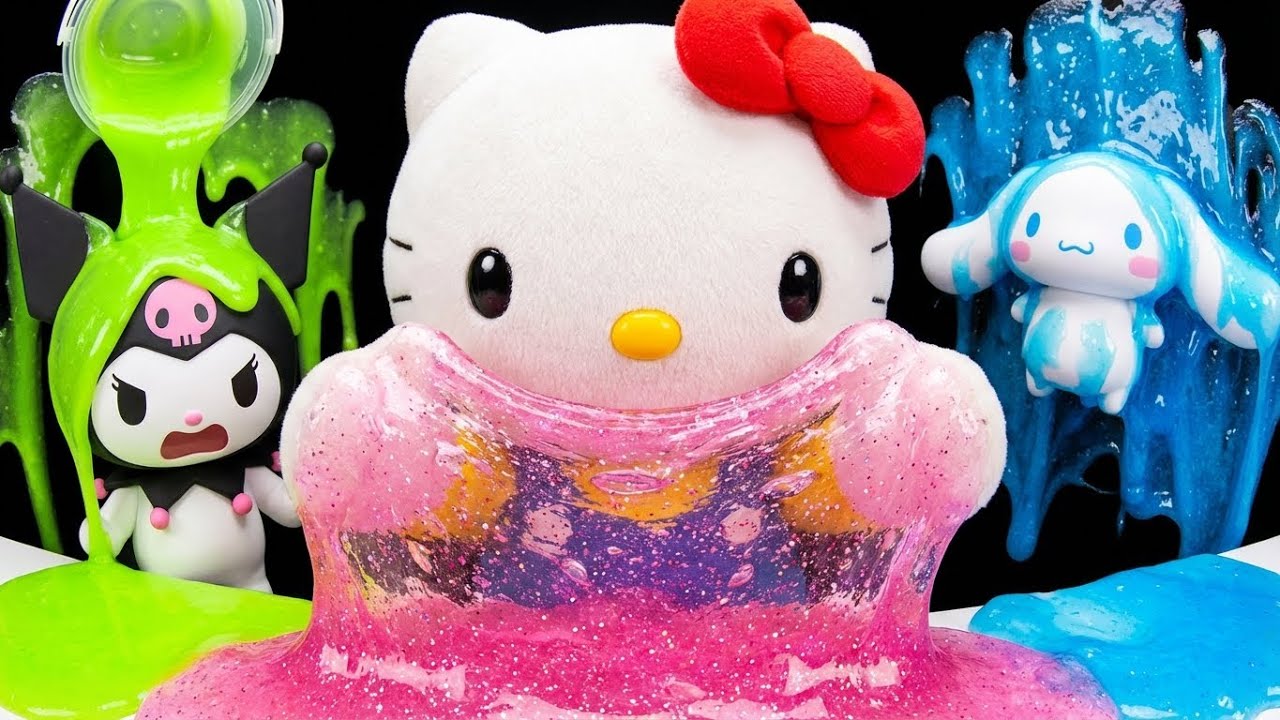 Hello Kitty Mixed Every Slime Store! 🌈😱 100 Gallon Challenge
