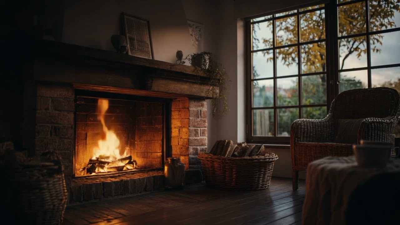 Cozy Fireplace Ambience  Relaxing Fire Sounds for Sleep & Calm