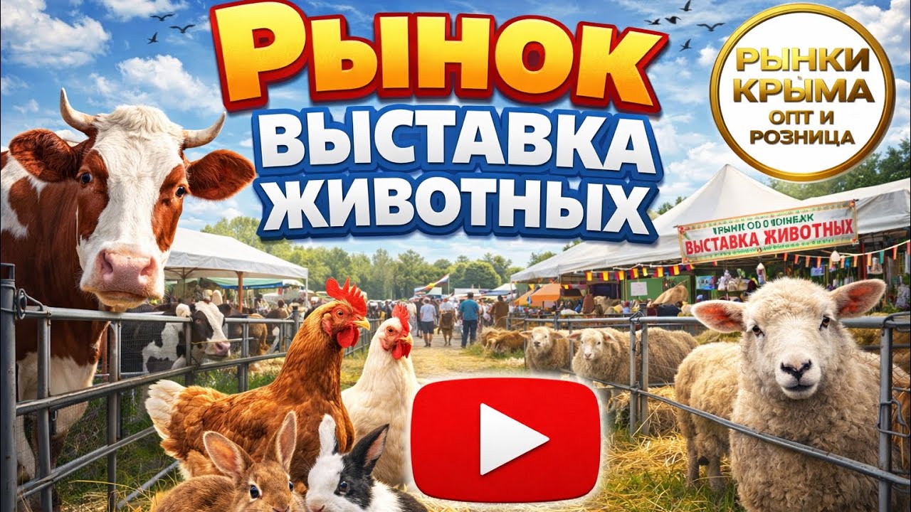 Ярмарка домашних животных. Крым, Желябовка, обзор от 07.02.26 