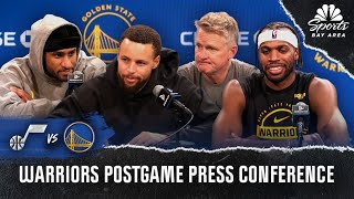 Steph Curry, Warriors Break Down Highlights In Den States Win Over Utah Jazz Nbc Sports Ba