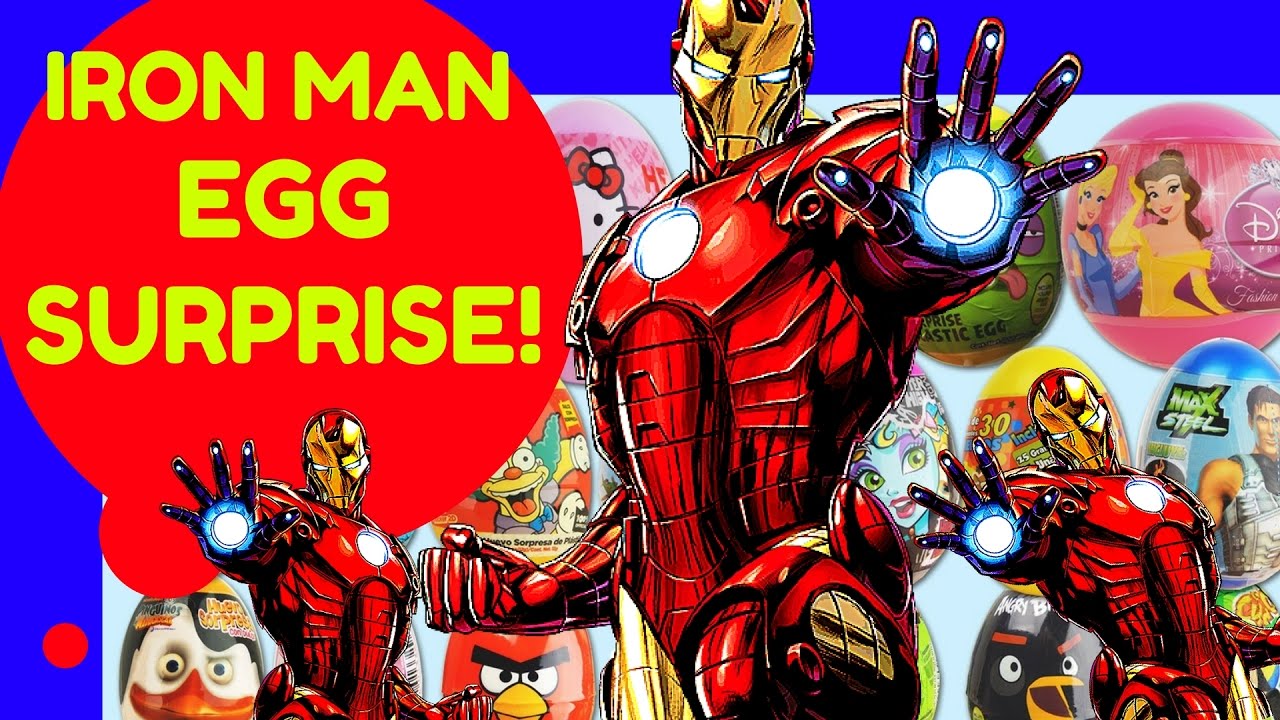Iron Man Egg Surprise! Marvel Superhero Giant Egg Surprise! YouTube