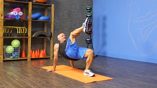 Reverse Plank with Alternating Knee Lift