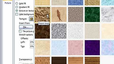 Create a Texture Background in PowerPoint 2007
