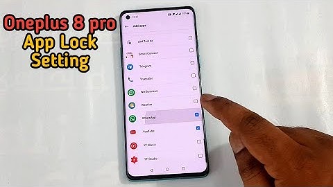Oneplus 8 pro App Lock Setting