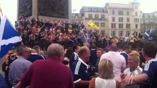 Oh Diego Maradona  - Trafalgar Square - England vs Scotland August 2013