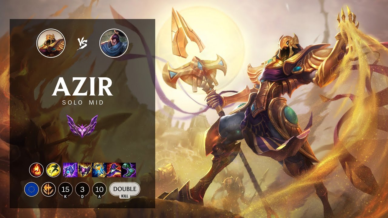 Azir Mid vs Yasuo - EUW Master Patch 12.8