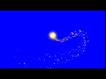 ФУТАЖ Комета из золотистых блёсток (хромакей)