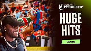 American Reacts To Big Hits | Match Highlights | Rounds 8-20 | NRL 2026