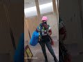 REPAIR THIS WALL!🪜👷🏽♀️♀️ #maintenance #construction #onsitework #shorts #youtubeshorts