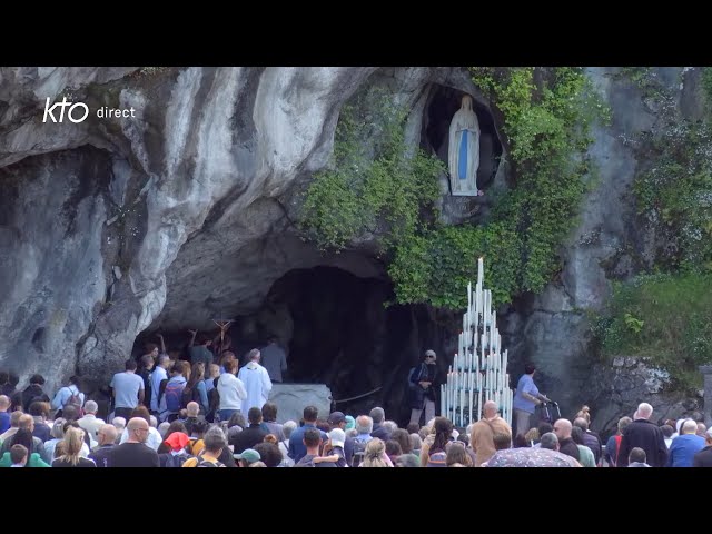 Chapelet du 8 mai 2024 à Lourdes class=