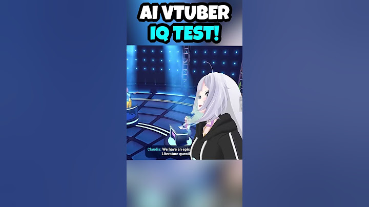 AI VTuber takes a quick IQ TEST