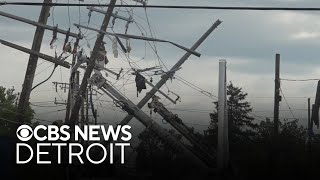 Cleanup, power restoration continue nearly 2 days after Michigan storms