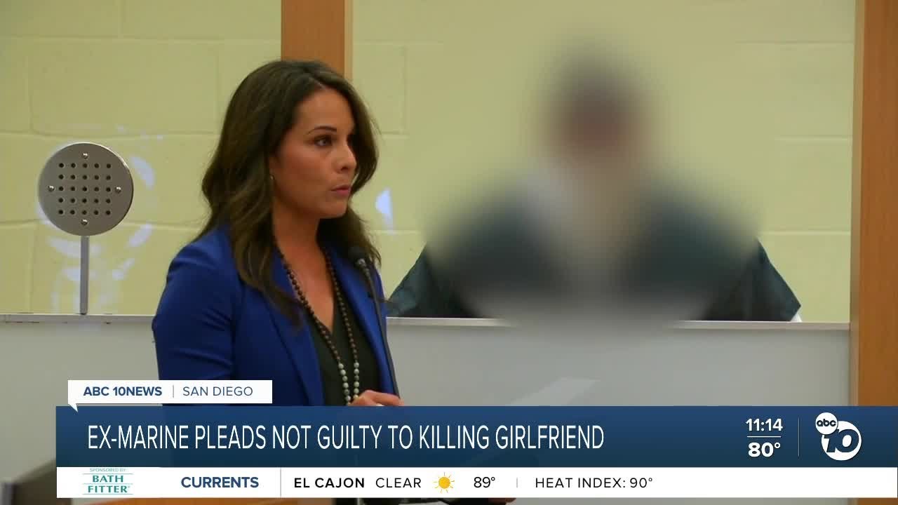 Ex-Marine pleads not guilty to killing girlfriend - YouTube