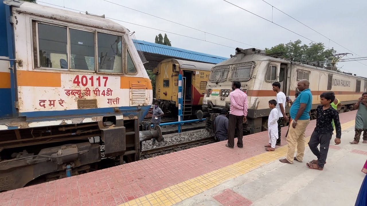 KURNOOL to GADWAL | DIESEL pulls & ELECTRIC shuts | Indian Railways