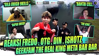 REAKSI ALL STREAMER MOMENT KING GEEKFAM KEKAL TOP1 WWCD 16KILL PMGC DAY3