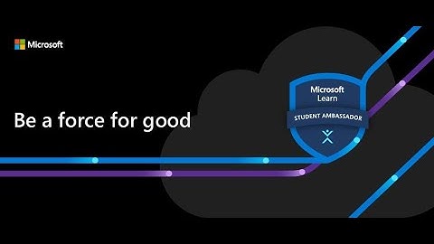 Microsoft Learn Student Ambassador Program Video