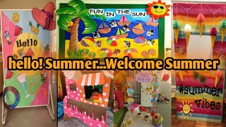 summer season celebration,summer day celebration, summer day celebration in school,summer camp decor