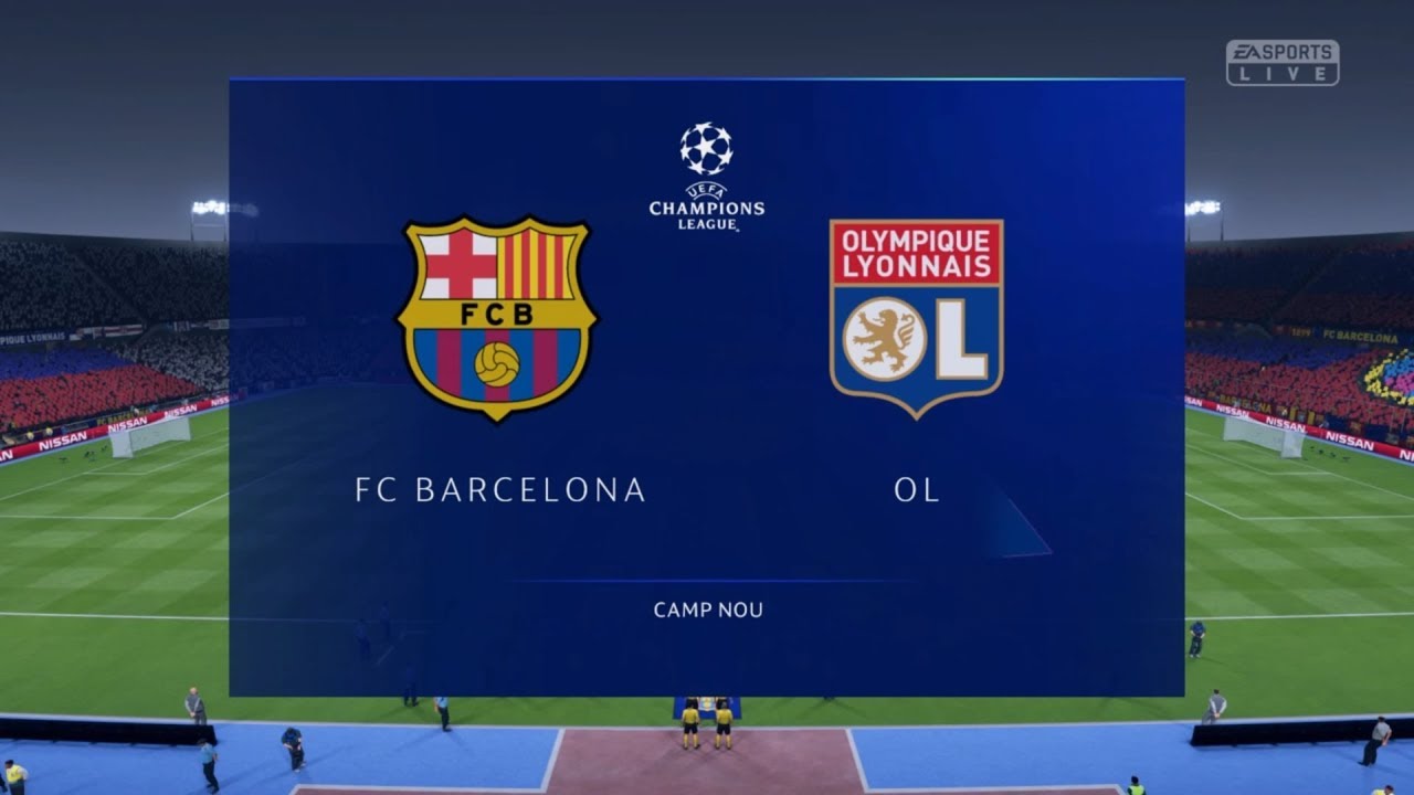 FIFA 19 Career Spain Season 1 Champions League Round of 16 FC Barcelona v Olympique Lyonnais 2nd Leg