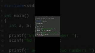 #15 | C language lecture | Programming Exercise16 #shorts #coding