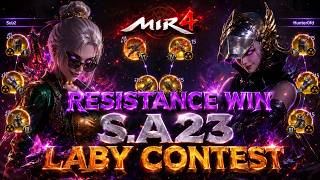 Resistance WIN S.A23 labyrinth Contest | Resistance VS HOF Alliance | 江南茶艺 POV | Mir4
