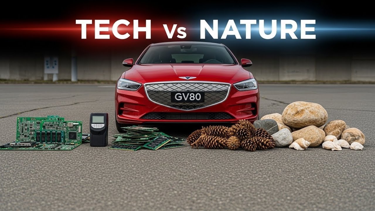 Crushing EVERYTHING with Red Genesis GV80! 😱 Tech, Rocks, & Crunchy Things (ASMR)