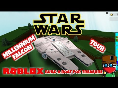Star Wars Millennium Falcon Roblox Build A Boat For Treasure Youtube - roblox star wars yt