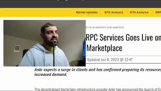ANKR good news &amp; MATIC staking