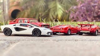 PosterCars 1/64 2022 Lamborghini Countach LPI 800-4 | Kyosho 1/64 1985 1989 Lamborghini
