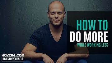 How Tim Ferriss Applied Pareto Efficiency to the 4 Hour Work Week