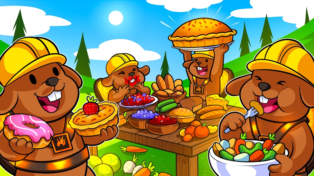 Unlocking EVERY FOOD for my beaver colony!