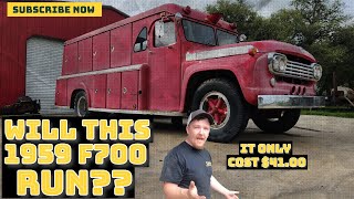 I got this 1959 F700 for $41 DOLLARS!! WILL IT RUN? Engine locked up?