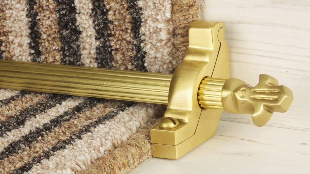 Traditional Satin Brass Stair Rods YouTube