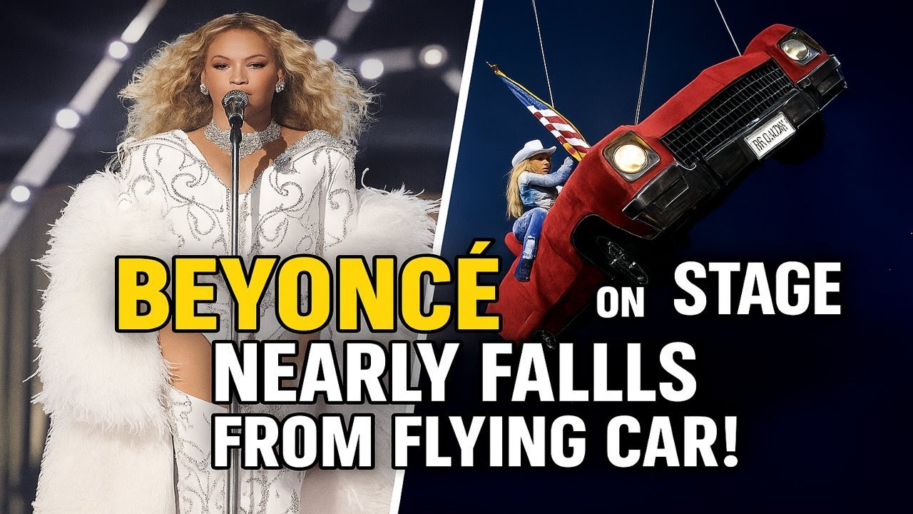 Beyoncé Nearly Falls from Flying Car On Stage – Fans in Shock After ...