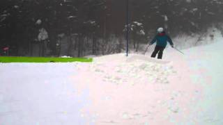 Skiing Faceplant failed grind