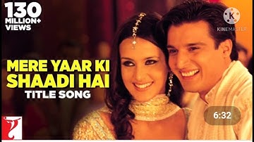 Mere Yaar Ki Shaadi Hai Song | Uday, Jimmy Shergill, Sanjana | Udit Narayan, Sonu Nigam, Alka Yagnik