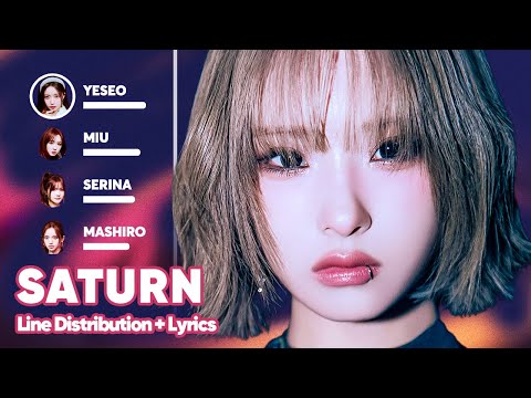 MADEIN SATURN Line Distribution Lyrics Karaoke PATREON REQUESTED