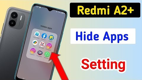 Redmi A2+ App Hide setting/ Redmi A2+ me App Hide kaise kare | How to hide app in redmi a2 plus