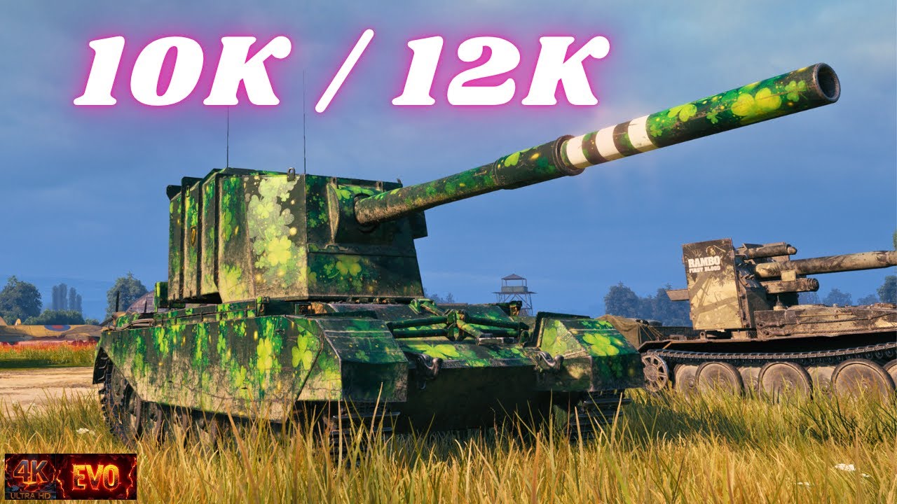 FV4005 (10K DMG) & DBV-152 (12K DMG, 8 Kills) | WoT Реплей (Русский)